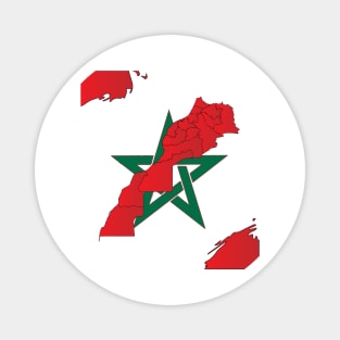 Proud Morocco Flag Gift Moroccan Lovers For Men's Women's Magnet